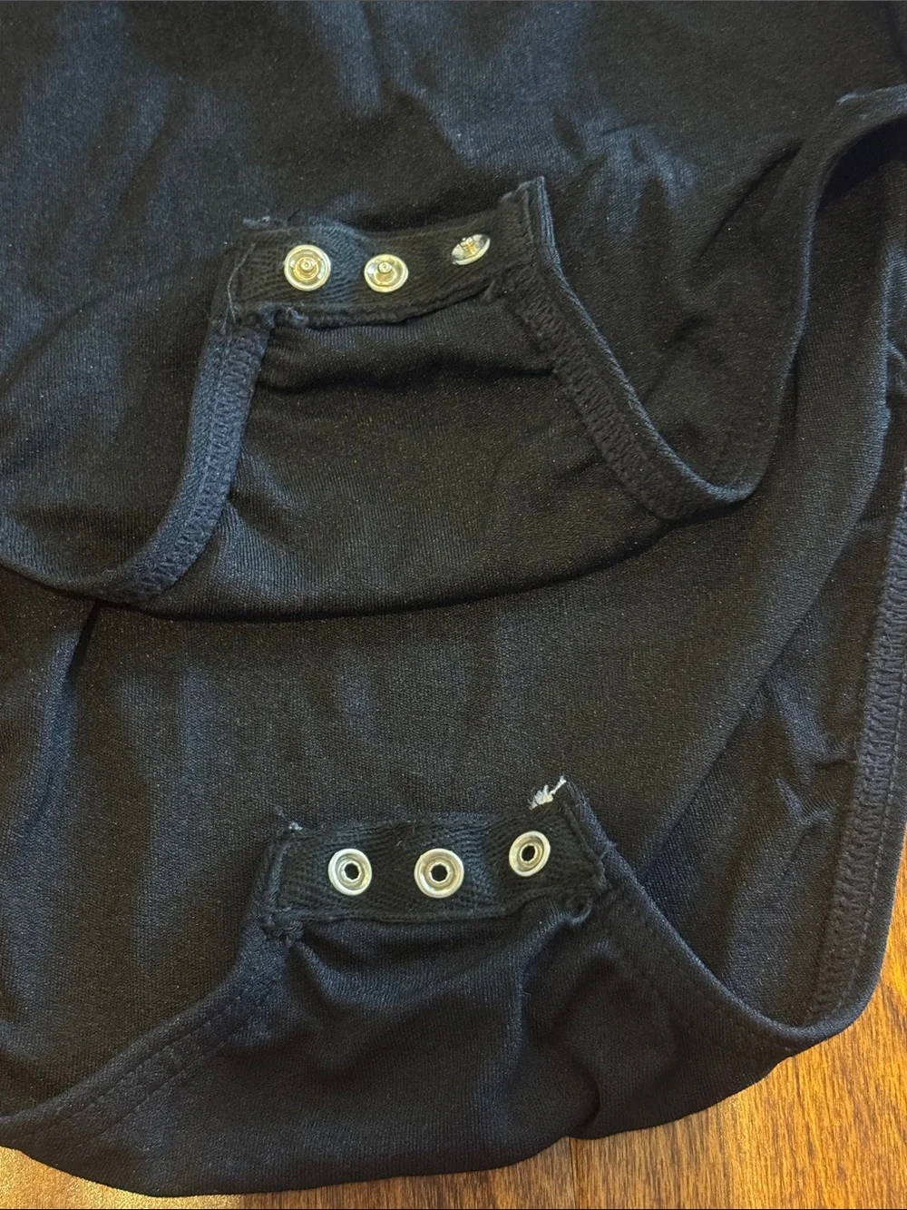 Chasse Girls' Black Long-Sleeve Turtleneck Bodysuit